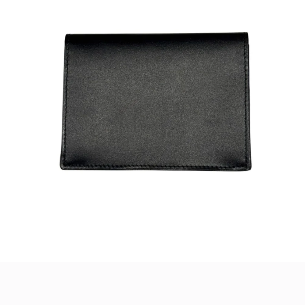 Dunhill Black Calf Skin Leather Card Holder Case Made In France NWB